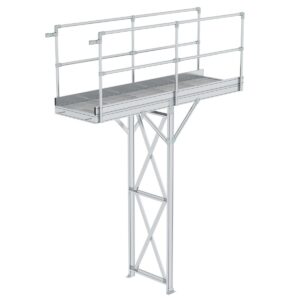Günzburger Steigtechnik Laufsteg-Modul Stahl-Gitterrost PF-Höhe 2500-3000 mm PF-Länge 3070 mm