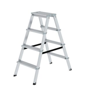 Günzburger Steigtechnik ML Stufen-Stehleiter beidseitig begehbar 2x4 Stufen