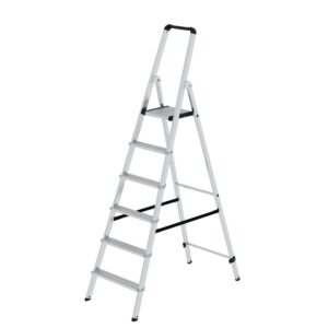 Günzburger Steigtechnik ML Stufen-Stehleiter einseitig begehbar 6 Stufen