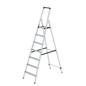 Günzburger Steigtechnik ML Stufen-Stehleiter einseitig begehbar 7 Stufen