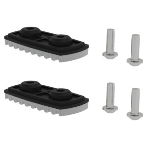 Günzburger Steigtechnik nivello®-Fußplatte für glatte Untergründe für Holmhöhe 58/73 mm