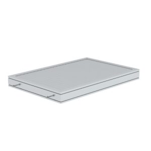 Günzburger Steigtechnik Plattform Aluminium geriffelt Plattformlänge 1260 mm