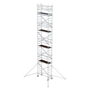 Günzburger Steigtechnik Rollgerüst 0,75 x 1,80 m mit Ausleger Plattformhöhe 8,39m
