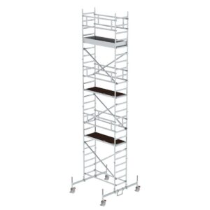 Günzburger Steigtechnik Rollgerüst 0,75 x 1,80 m mit Fahrbalken Plattformhöhe 6,62 m