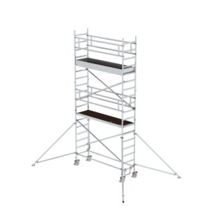 Günzburger Steigtechnik Rollgerüst 0,75 x 2,45 m mit Ausleger Plattformhöhe 4,47 m