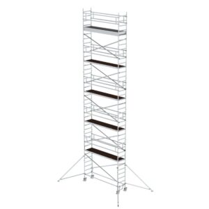 Günzburger Steigtechnik Rollgerüst 0,75 x 3,0 m mit Ausleger Plattformhöhe 10,35 m