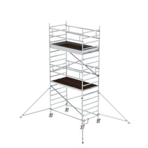 Das richtige Gewächshaus - problemlos und komfortabel 1 Günzburger Steigtechnik Rollgerüst 1,35 x 2,45 m mit Ausleger & Doppel-Plattform Plattformhöhe 4,47 m
