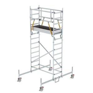 Günzburger Steigtechnik Rollgerüst SG 0,75 x 1,80 m mit Fahrbalken Plattformhöhe 3,26 m