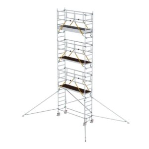 Günzburger Steigtechnik Rollgerüst SG 0,75 x 2,45 m mit Ausleger Plattformhöhe 6,43 m