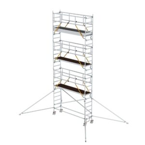 Günzburger Steigtechnik Rollgerüst SG 0,75 x 3,0 m mit Ausleger Plattformhöhe 6,43 m