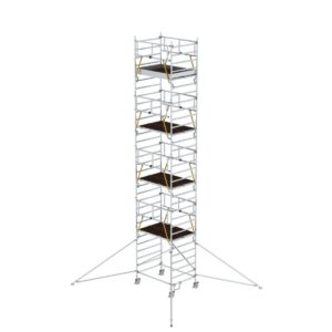 Günzburger Steigtechnik Rollgerüst SG 1,35 x 1,80 m mit Ausleger & Doppel-Plattform Plattformhöhe 8,39 m