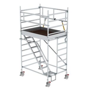 Günzburger Steigtechnik Rollgerüst SG 1,35 x 1,80 m mit Schrägaufstiegen Plattformhöhe 2,51 m