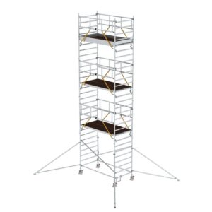 Günzburger Steigtechnik Rollgerüst SG 1,35 x 2,45 m mit Ausleger & Doppel-Plattform Plattformhöhe 7,55 m