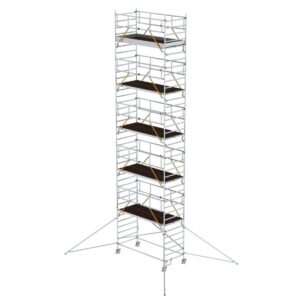 Günzburger Steigtechnik Rollgerüst SG 1,35 x 3,0 m mit Ausleger & Doppel-Plattform Plattformhöhe 10,35 m
