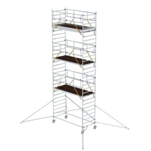 Günzburger Steigtechnik Rollgerüst SG 1,35 x 3,0 m mit Ausleger & Doppel-Plattform Plattformhöhe 7,55 m
