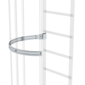 Günzburger Steigtechnik Rückenschutzbügel seitlicher Ausstieg Ausstieg natur mit Montagesatz