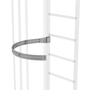 Günzburger Steigtechnik Rückenschutzbügel seitlicher Ausstieg Ausstieg verzinkt mit Montagesatz