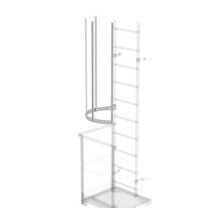 Günzburger Steigtechnik Rückenschutzerweiterung Alu eloxiert