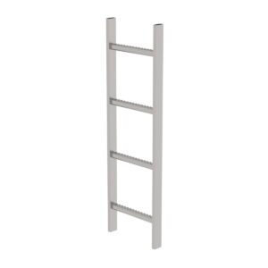 Günzburger Steigtechnik Schachtleiter Edelstahl V4A 300mm Lichte Weite 4 Sprossen