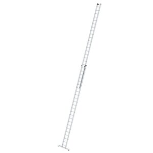 Günzburger Steigtechnik Sprossen-Schiebeleiter 2-teilig mit nivello®-Traverse 2x24 Sprossen