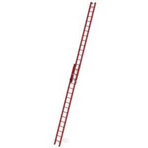 Günzburger Steigtechnik Sprossen-Seilzugleiter 2-teilig GFK ohne Traverse 2x16 Sprossen