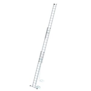 Günzburger Steigtechnik Sprossen-Seilzugleiter 3-teilig mit Standard-Traverse 3x14 Sprossen