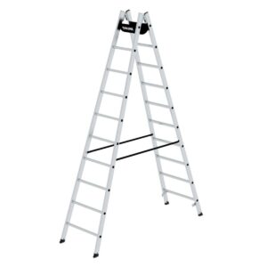 Günzburger Steigtechnik Sprossen-Stehleiter 2x10 Sprossen