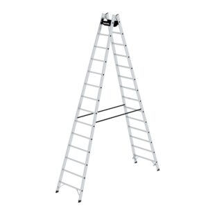 Günzburger Steigtechnik Sprossen-Stehleiter 2x14 Sprossen