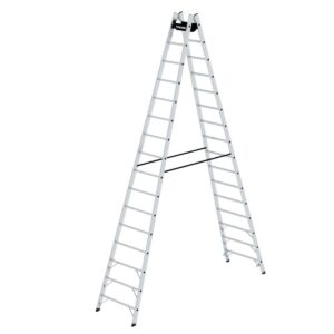 Günzburger Steigtechnik Sprossen-Stehleiter 2x16 Sprossen