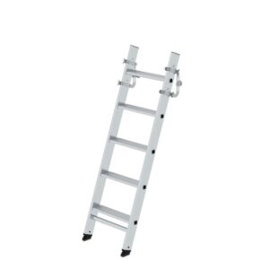 Günzburger Steigtechnik Stufen-Anlegeleiter LKW 5 Stufen, inkl. Magnet-Montagesatz