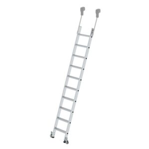 Günzburger Steigtechnik Stufen-Regalleiter fahrbar 10 Stufen