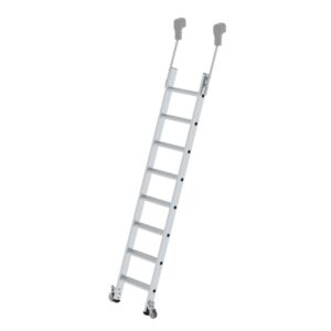 Günzburger Steigtechnik Stufen-Regalleiter fahrbar 8 Stufen