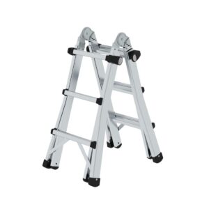 Günzburger Steigtechnik Teleskopleiter 4-teilig ohne Traverse 4x3 Sprossen