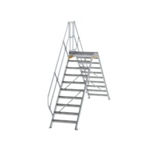 Günzburger Steigtechnik Überstieg 45° Stufenbreite 800 mm 10 Stufen