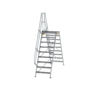 Günzburger Steigtechnik Überstieg 60° Stufenbreite 800 mm 9 Stufen