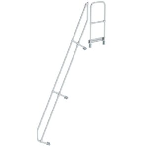 Günzburger Steigtechnik Zweiter Handlauf für Treppe mit Plattform 60° 12 Stufen