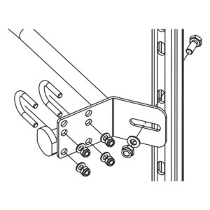 Hailo Professional Halterung am Steigbügel ohne Aufkantung Edelstahl