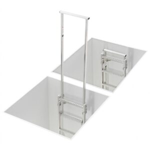 Hailo Professional Zweiholm-Einstiegshilfe LW 300, Holm 40 x 20 mm Stahl feuerverzinkt