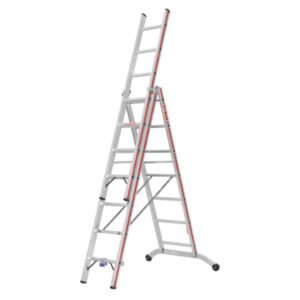 Hymer Mehrzweckleiter, dreiteilig 3x7