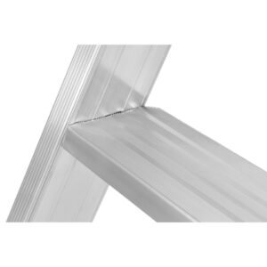 Hymer Plattformleiter mit Handlauf und Rollen 4 Stufen