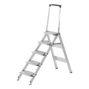 Hymer Sicherheitstreppe mit Aluminiumbelag und Bügel 5 Stufen