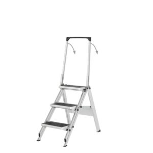 Hymer Sicherheitstreppe mit Gummibelag und Bügel 3 Stufen