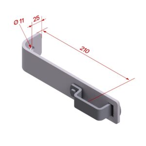 Hymer Standard-Wandhalter für Alu-Steigleitern, Stahl feuerverzinkt