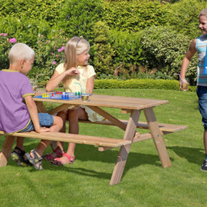 Kinderpicknicktisch / Sitzgruppe aus L?rchenholz 116x90x50cm