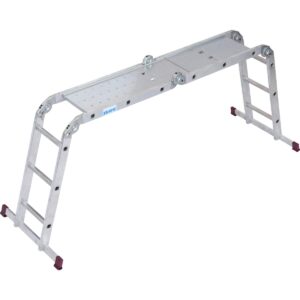 Krause CORDA Gelenk -UniversalLeiter mit Stahlplattform "Set" 4x3 Sprossen