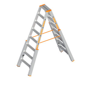 Layher LE TOPIC-TREPPENSTEHLEITER 2x8 M.STUFEN