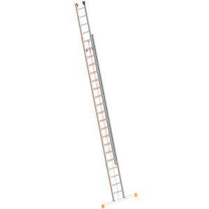 Layher Seilzugleiter TOPIC 20 Sprossen, Aluminiumleiter 2x20 Sprossen, zweiteilig, ausziehbar, Länge 10.15 m