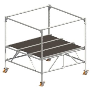 Layher STARO Rollbock fahrbares Gerüst - Grundausstattung Gerüsthöhe 1,89 m bis 2,78 m