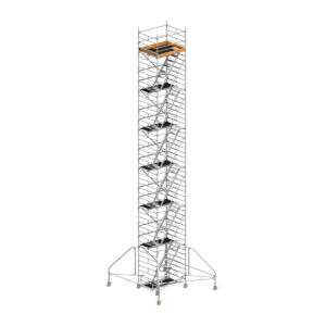 Layher UNI Komfort Fahrgerüst, Universalgerüst mit Treppenaufstieg Gerüsthöhe 13,43 m