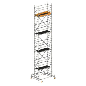 Layher UNI Leicht Fahrgerüst mit Sicherheitsaufbau P2 Gerüsthöhe 8.48 m